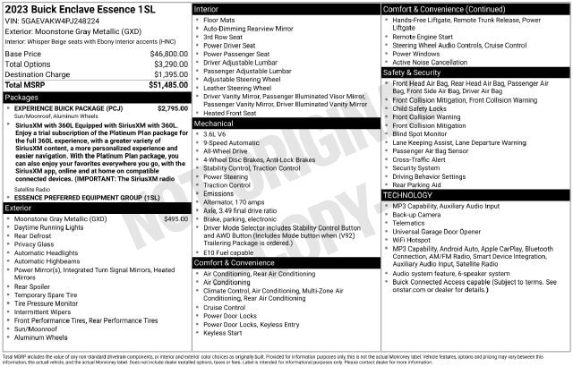 2023 Buick Enclave Essence vehicle photo 4