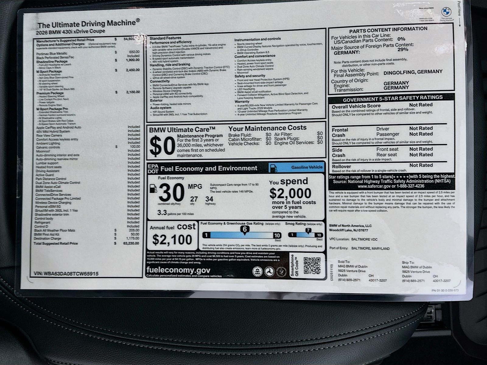 2026 BMW 4 Series 430i - Photo 43