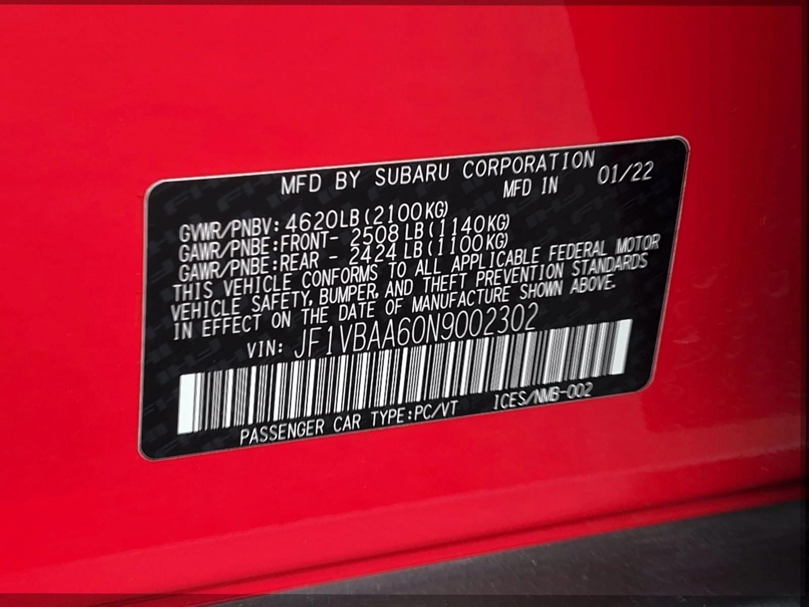 2022 Subaru WRX Base - Photo 23