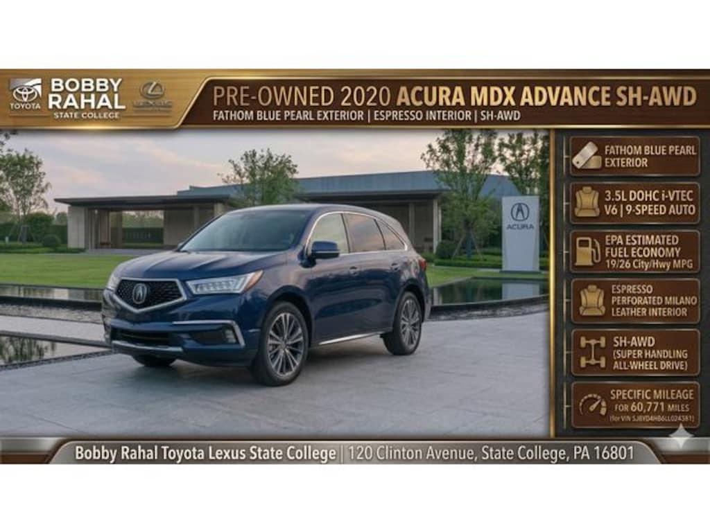 Used 2020 Acura MDX w/Advance Pkg