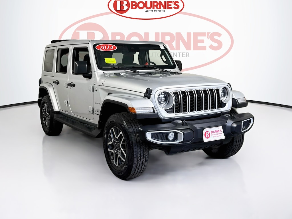 Used 2024 Jeep Wrangler Sahara 4x4 w/Sky 1-Touch,Navi,Heated Seats SUV