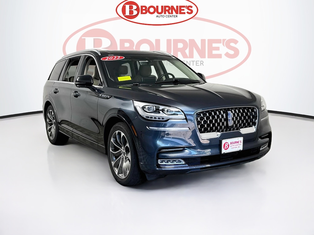 Used 2022 Lincoln Aviator Grand Touring Plug-In Hybrid AWD w/Navigation,Heated Leather,Pano Sunroof SUV
