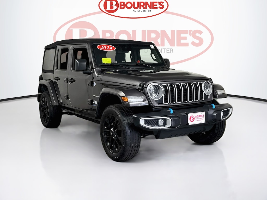 Used 2024 Jeep Wrangler 4xe Sahara 4x4 w/Navigation,Heated Leather SUV