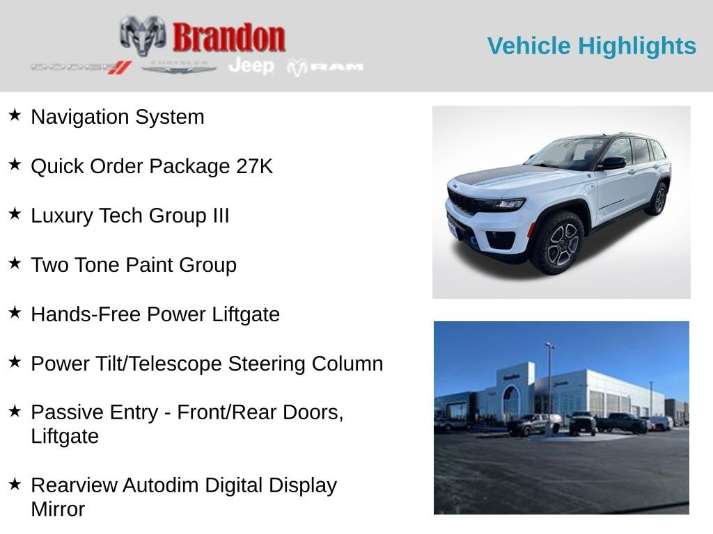 Used 2023 Jeep Grand Cherokee Trailhawk 4xe SUV