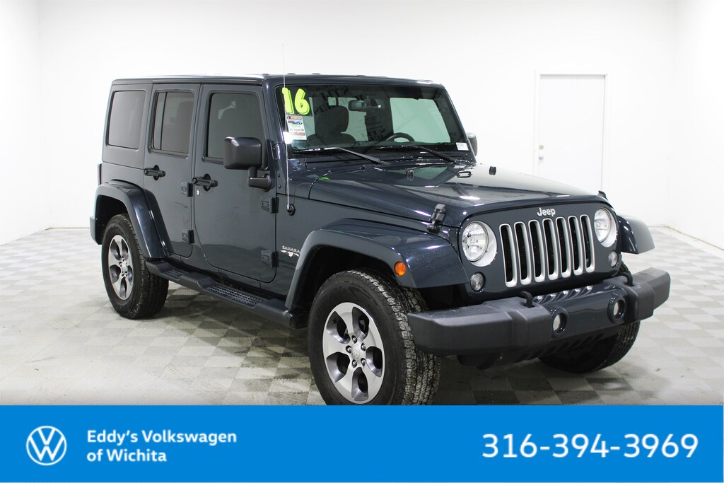 Used 2016 Jeep Wrangler JK Unlimited Sahara 4x4 Convertible