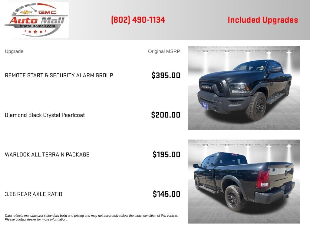 Used 2022 Ram 1500 Classic Warlock Quad Cab 4x4 64 Box Truck