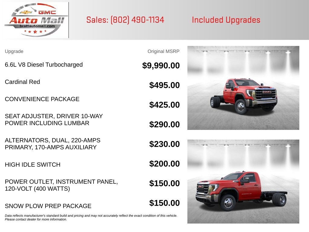 New 2026 GMC Sierra 3500 HD Chassis Cab Pro Truck