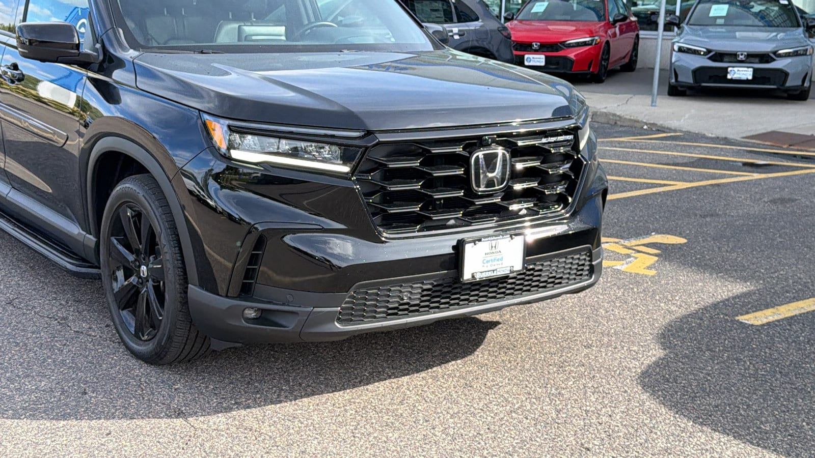 Certified 2025 Honda Pilot Black Edition with VIN 5FNYG1H99SB176444 for sale in Saint Paul, Minnesota