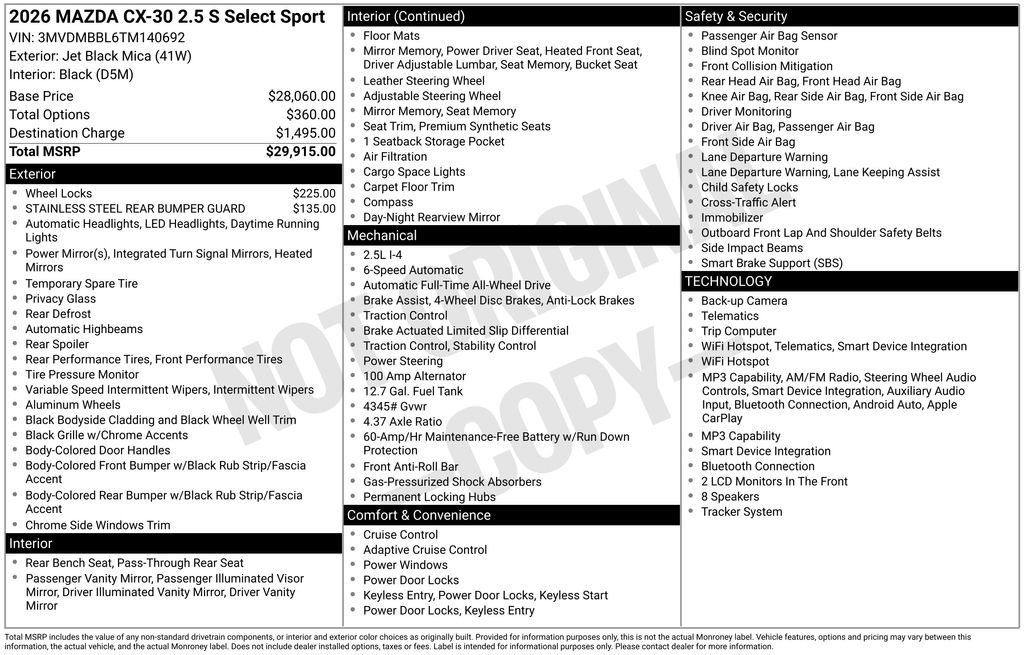 2026 Mazda CX-30 Select Sport - Photo 42