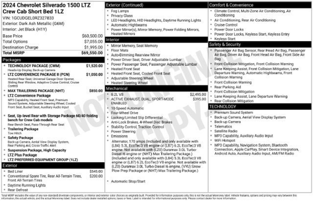 Used 2024 Chevrolet Silverado 1500 LTZ Truck