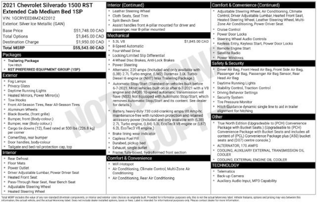 Used 2021 Chevrolet Silverado 1500 RST Truck