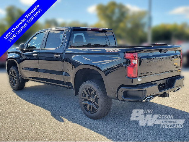 New 2026 Chevrolet Silverado 1500 Custom Trail Boss Truck