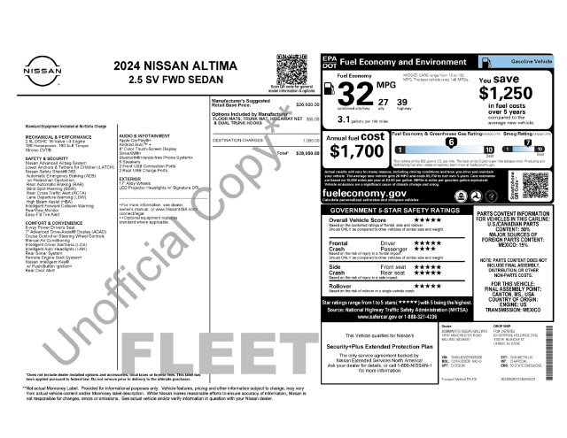Used 2024 Nissan Altima 2.5 SV