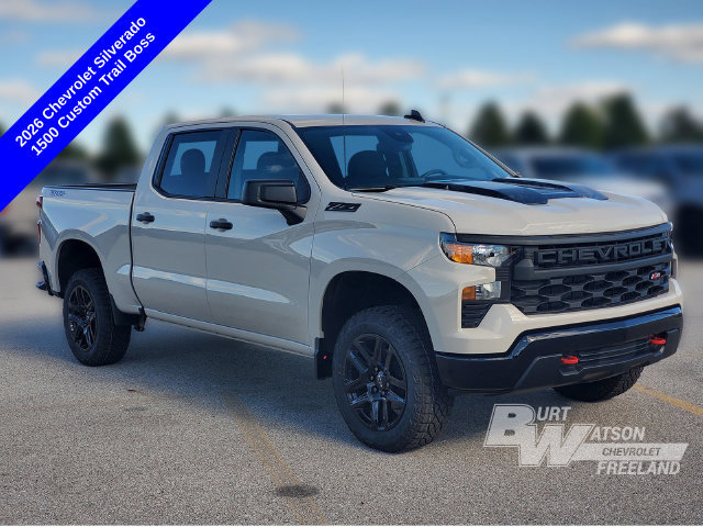 New 2026 Chevrolet Silverado 1500 Custom Trail Boss Truck