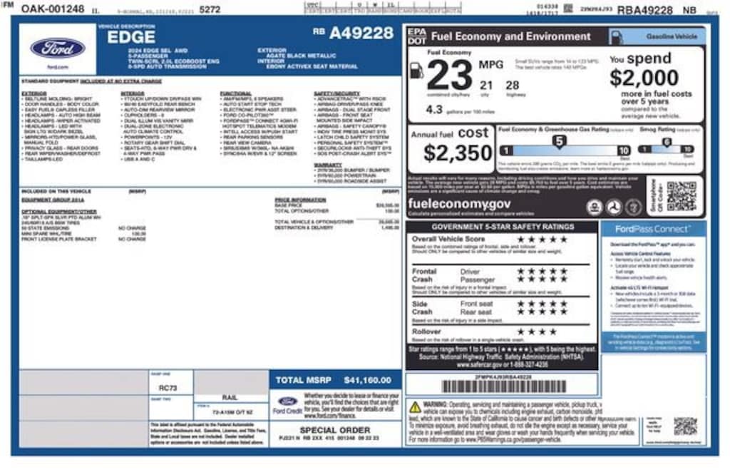 Used 2024 Ford Edge SEL