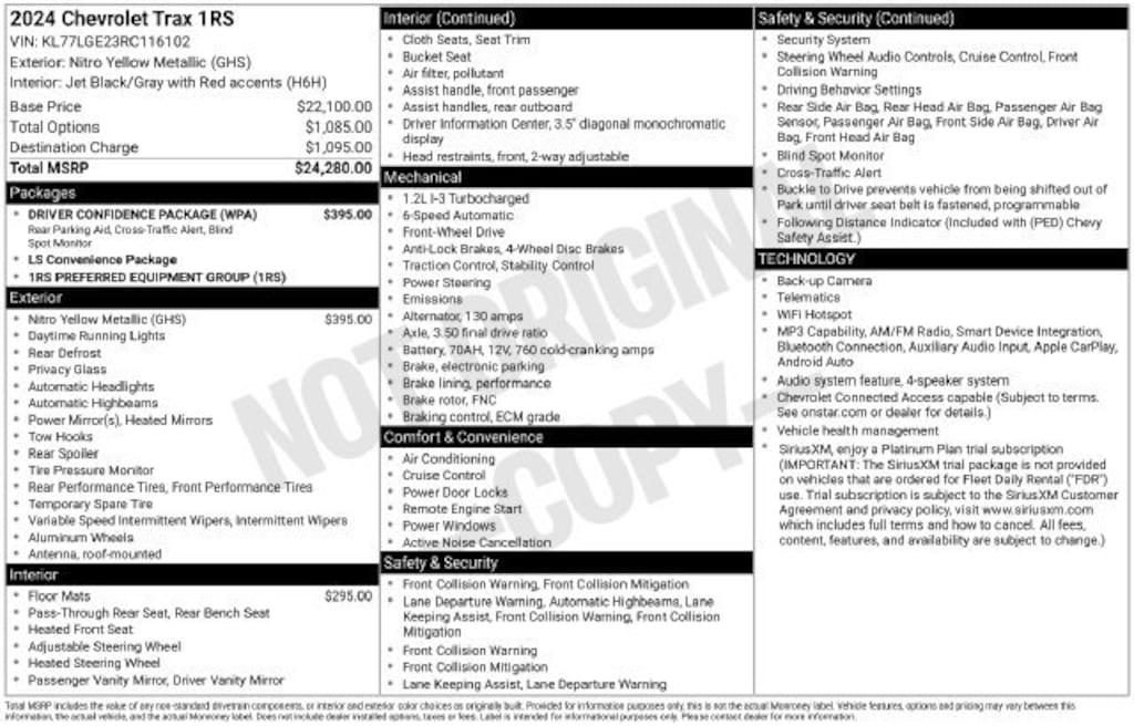 Used 2024 Chevrolet Trax 1RS SUV