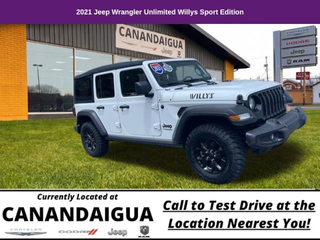 Used 2021 Jeep Wrangler Unlimited Willys SUV