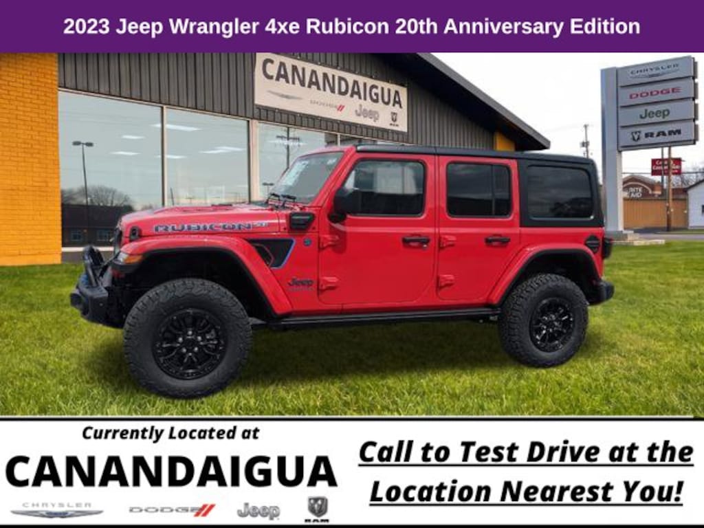 New 2023 Jeep Wrangler Rubicon 20th Anniversary Edition 4xe Sport Utility