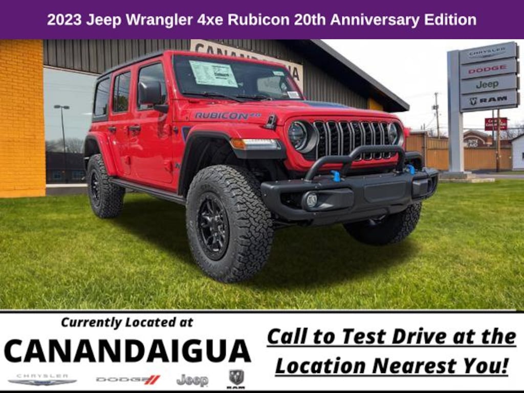 New 2023 Jeep Wrangler Rubicon 20th Anniversary Edition 4xe Sport Utility