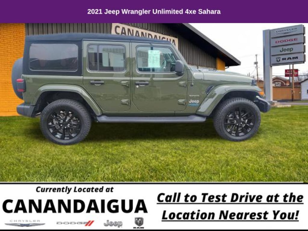 Used 2021 Jeep Wrangler Unlimited Sahara 4xe SUV