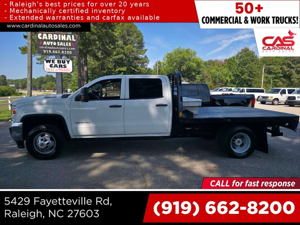 Used 2019 GMC Sierra 3500HD CC Base 4x2 4dr Crew Cab Chassis Pickup Truck
