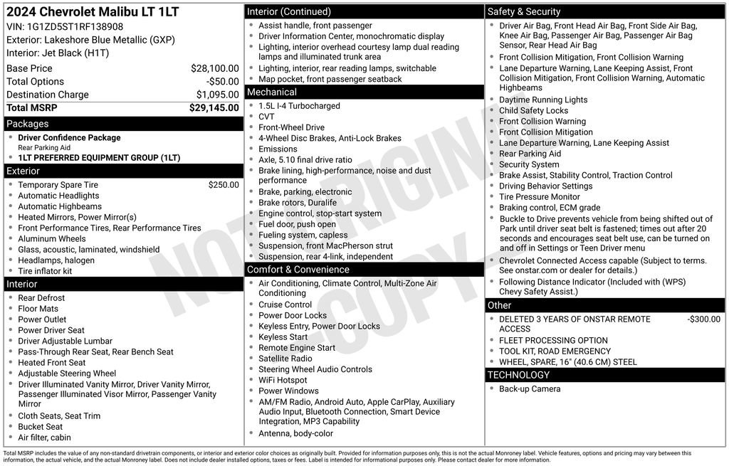 2024 Chevrolet Malibu 1LT - Photo 39