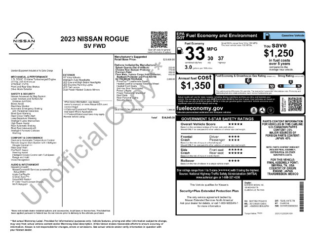 Used 2023 Nissan Rogue SV SUV