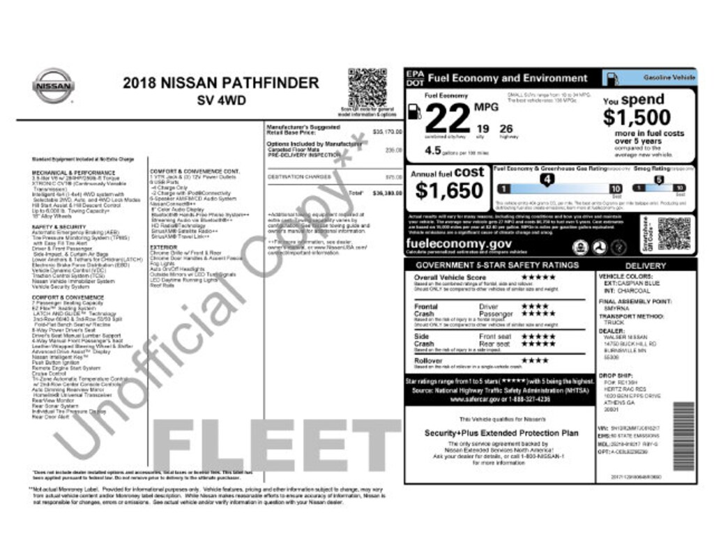Used 2018 Nissan Pathfinder SV SUV