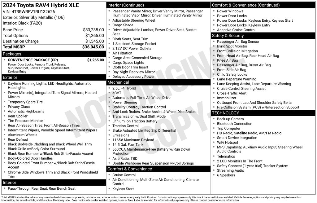 2024 Toyota RAV4 Hybrid XLE