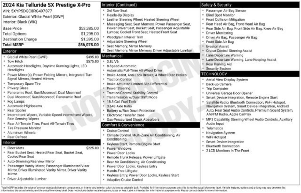 Used 2024 Kia Telluride SX-Prestige X-Pro SUV