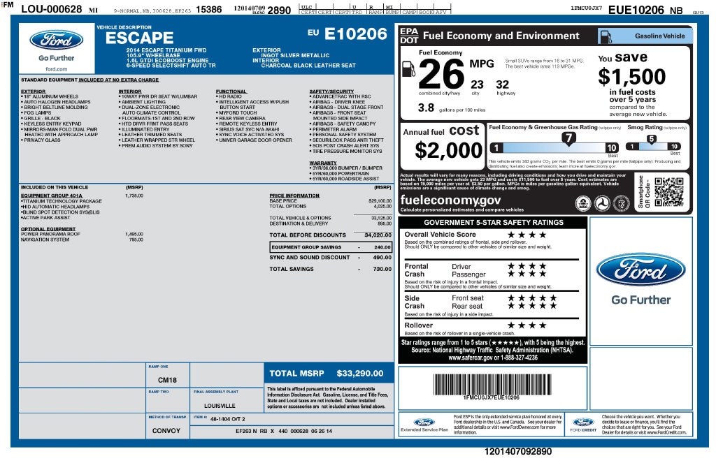 Used 2014 Ford Escape Titanium SUV