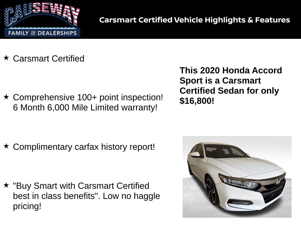 Certified 2020 Honda Accord Sport Sedan