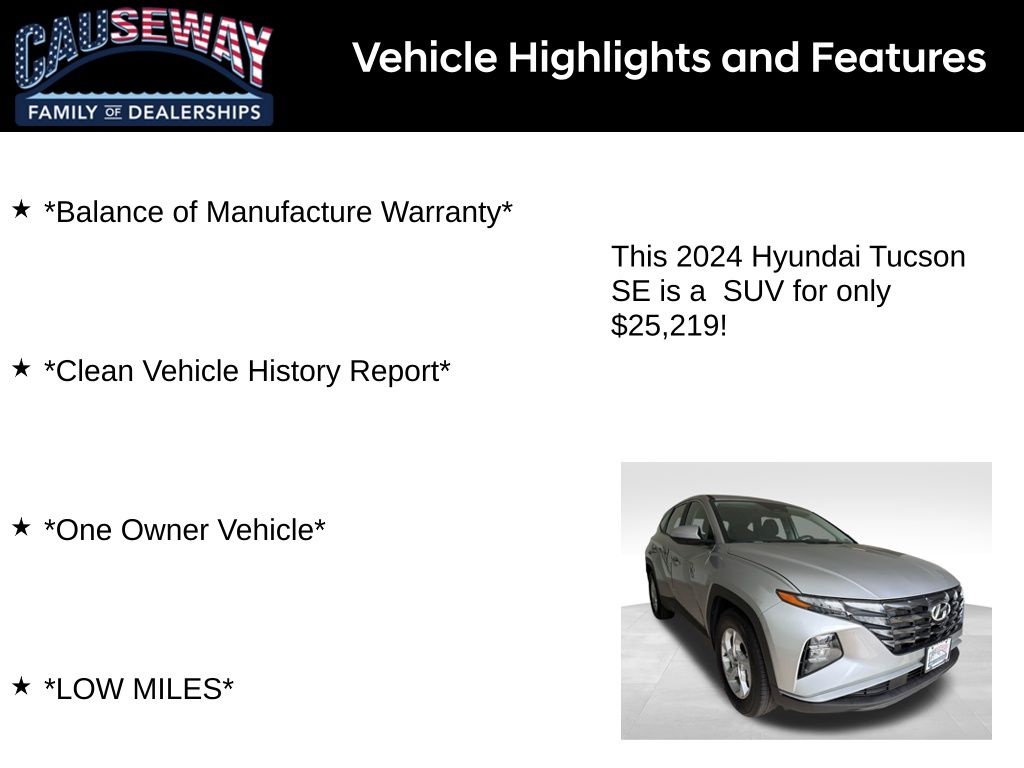 Used 2024 Hyundai Tucson SE SUV