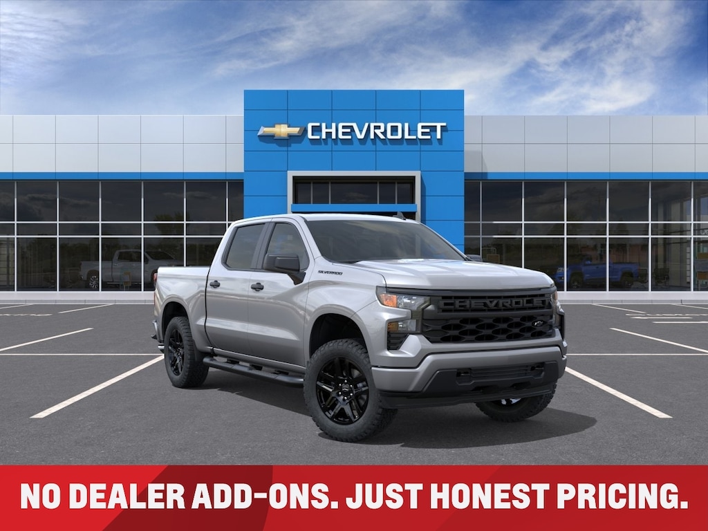 New 2026 Chevrolet Silverado 1500 Custom Blackout Truck