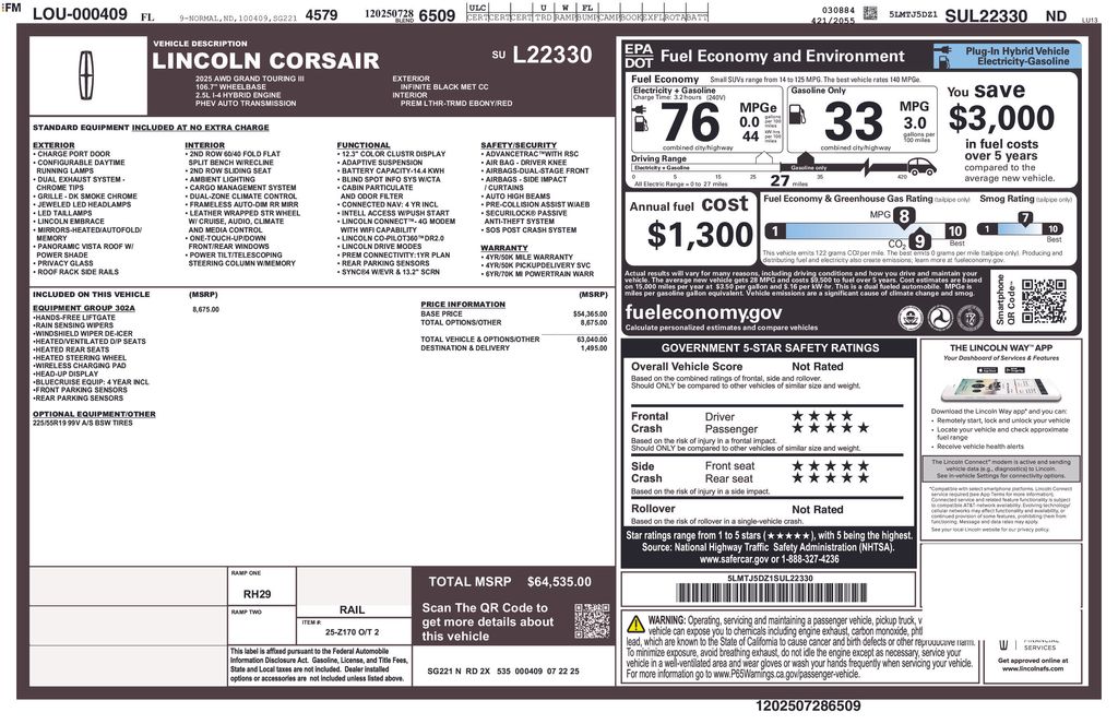 2025 Lincoln Corsair Grand Touring - Photo 34