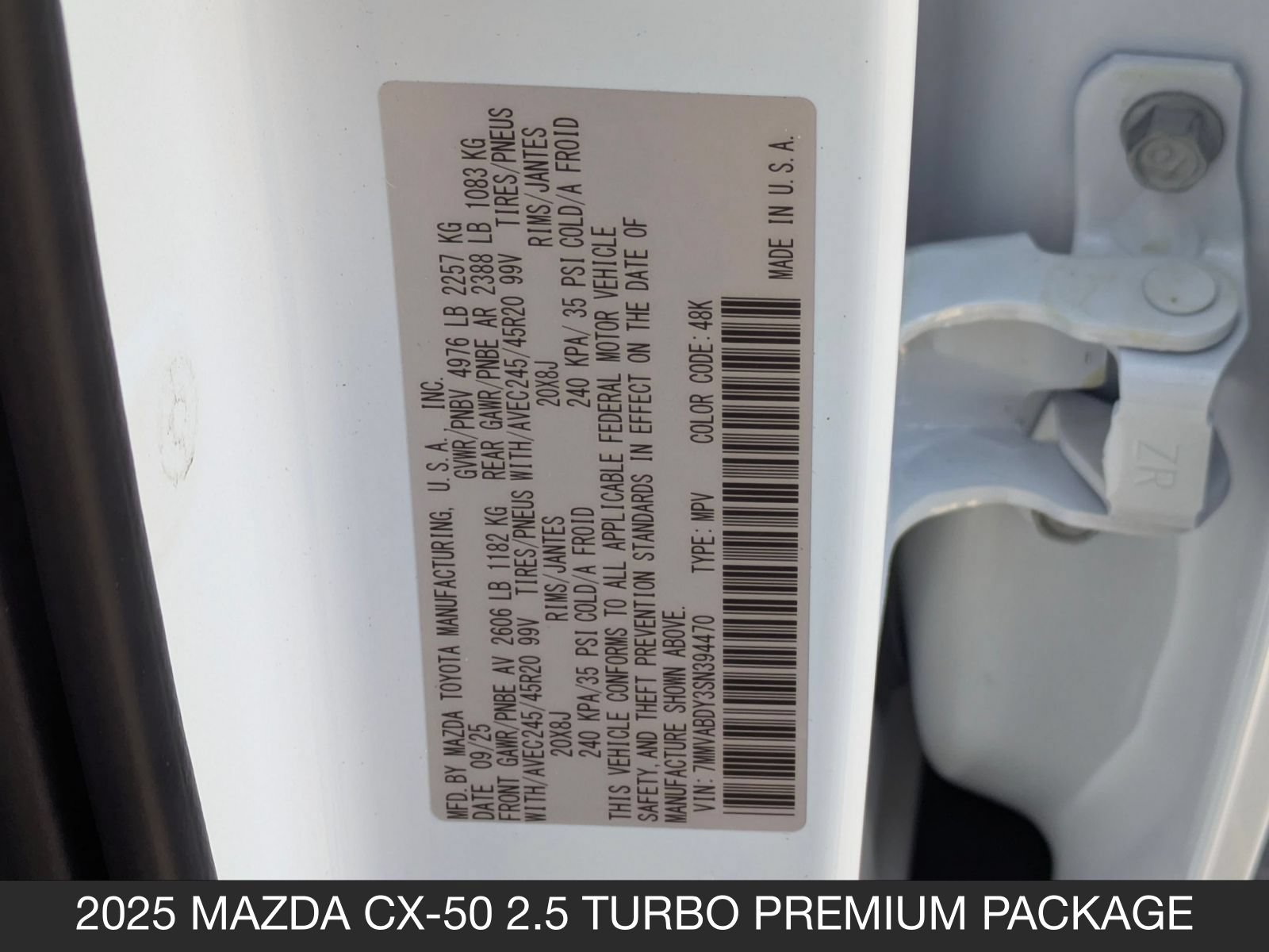 2025 Mazda CX-50 Premium - Photo 42