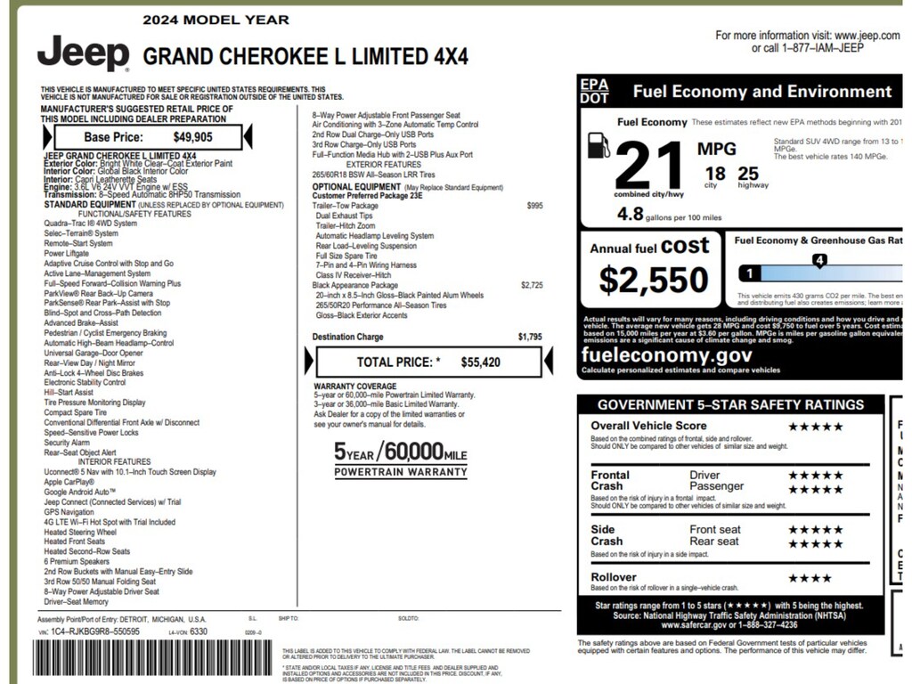 Used 2024 Jeep Grand Cherokee L Limited SUV