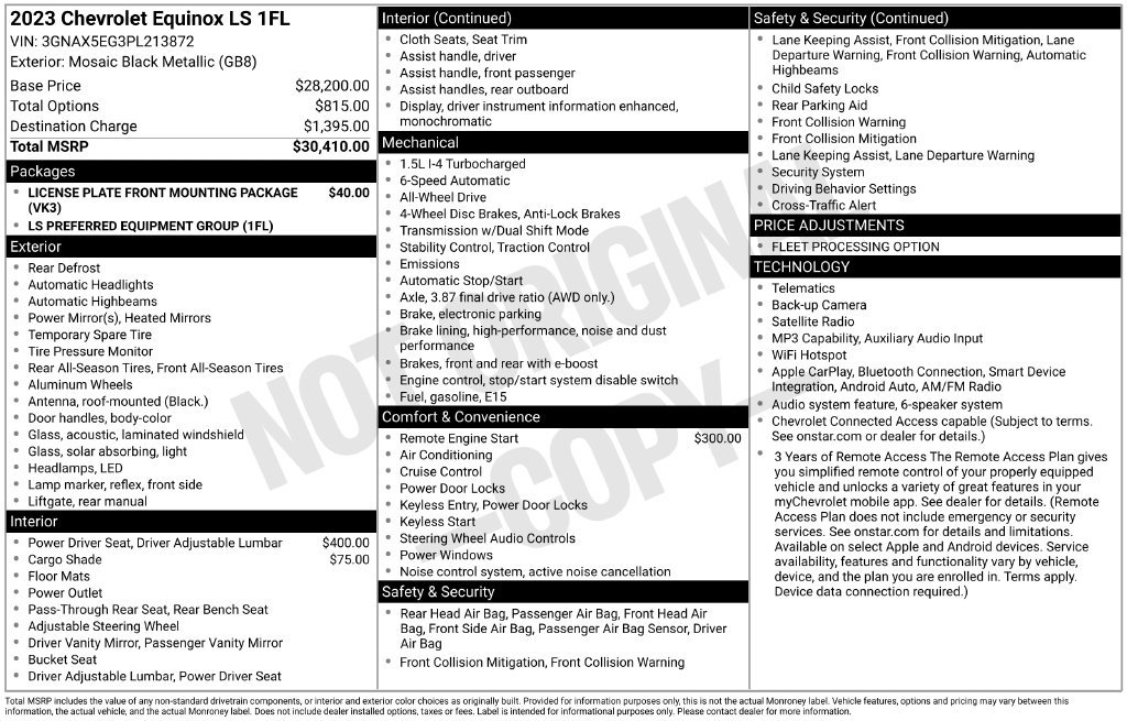 Used 2023 Chevrolet Equinox LS SUV