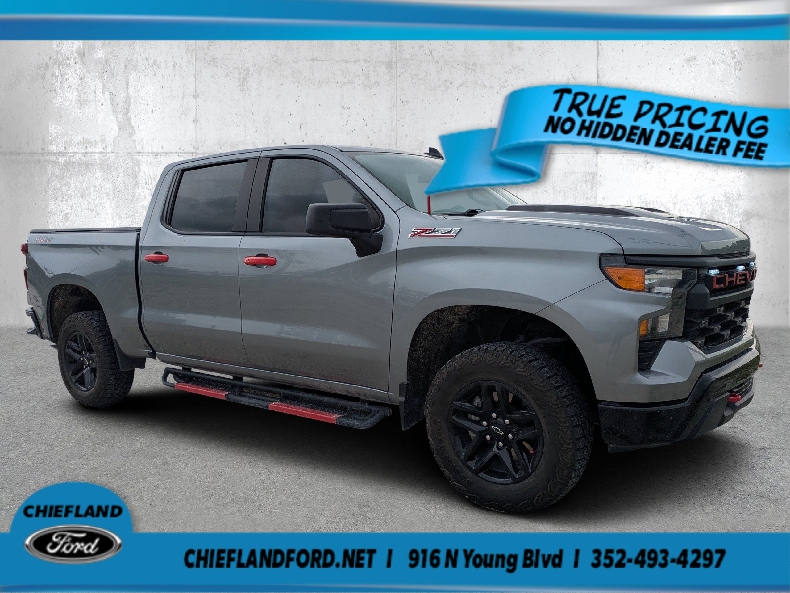 Used 2024 Chevrolet Silverado 1500 Custom Trail Boss Truck Crew Cab
