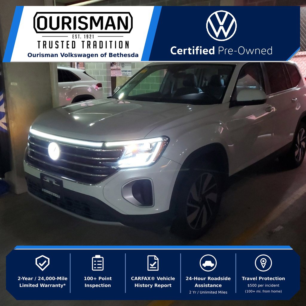 Certified 2024 Volkswagen Atlas 2.0T SE w/Technology SUV