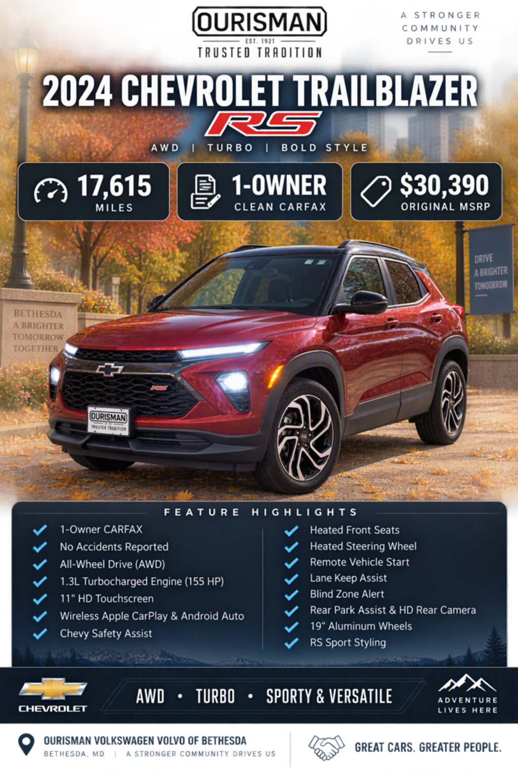 Used 2024 Chevrolet Trailblazer RS SUV
