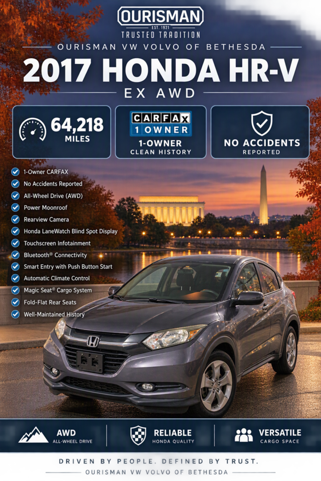 Used 2017 Honda HR-V EX SUV