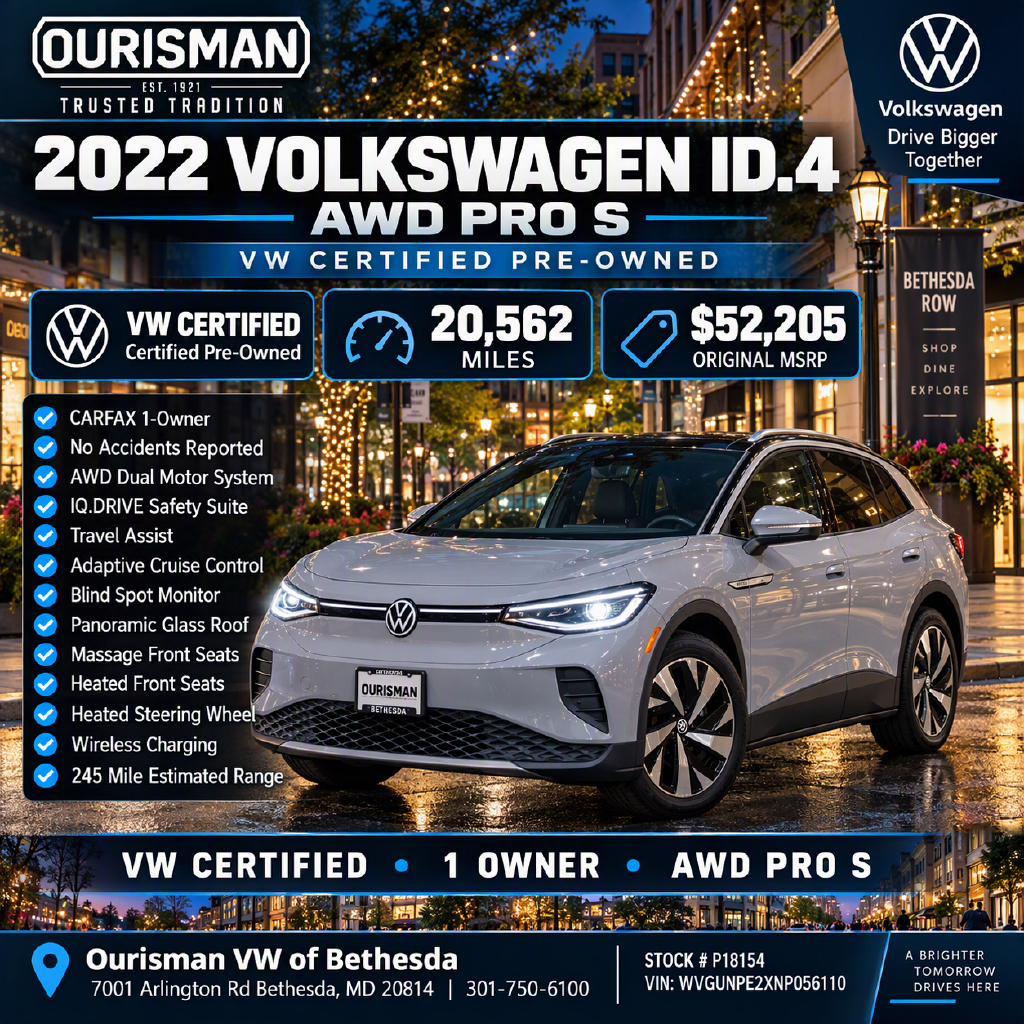 Used 2022 Volkswagen ID.4 Pro S SUV