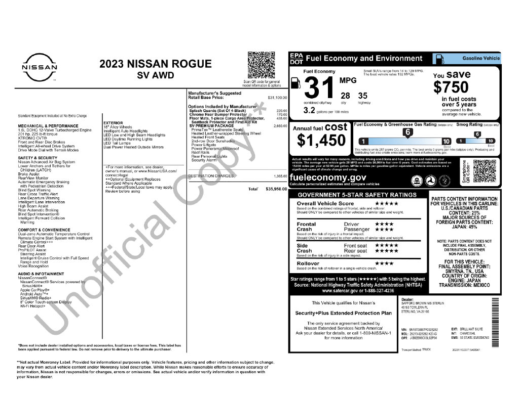 Used 2023 Nissan Rogue SV SUV