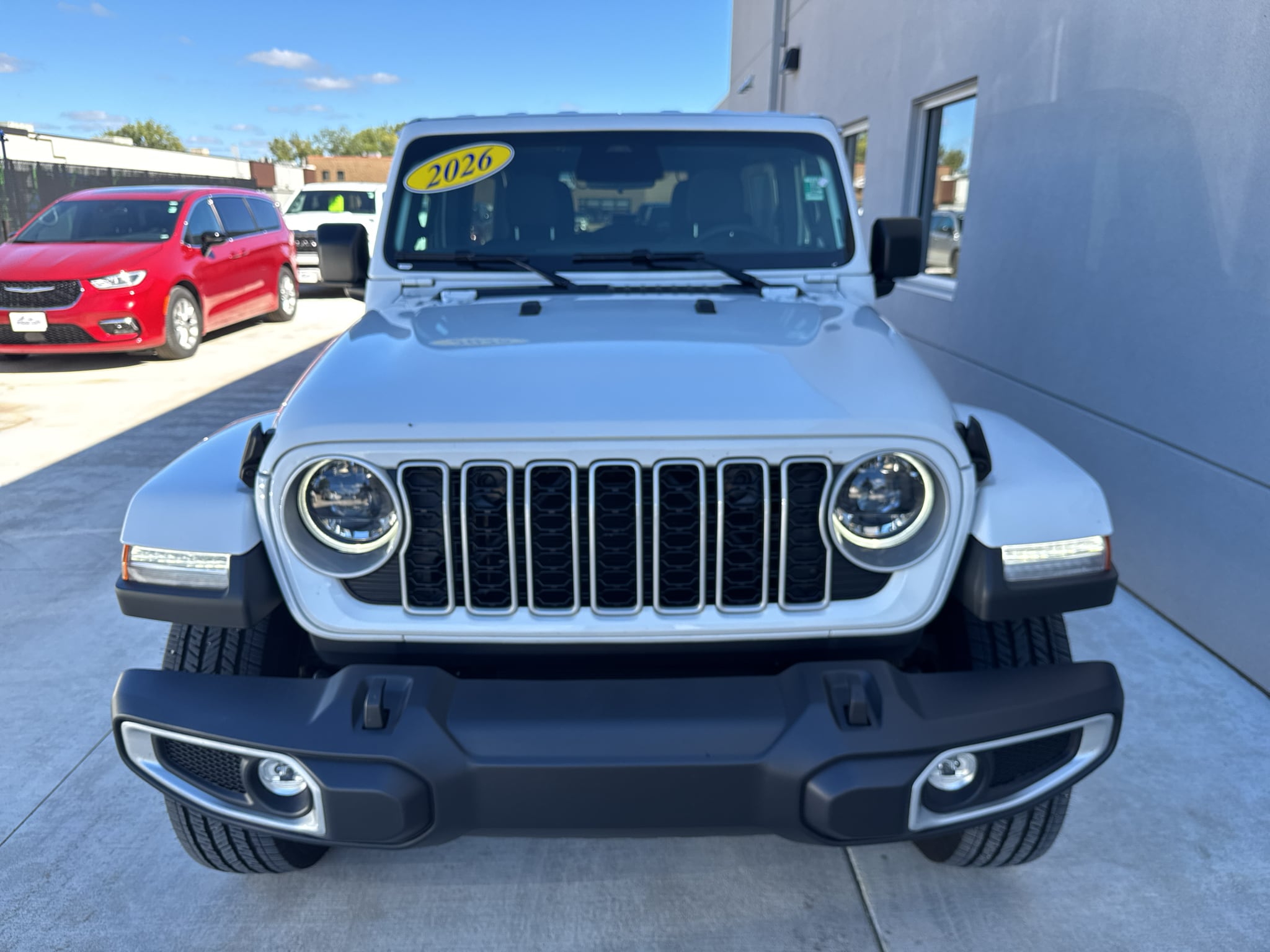Used 2026 Jeep Wrangler 4-Door Sahara with VIN 1C4PJXEG9TW245844 for sale in Winona, Minnesota