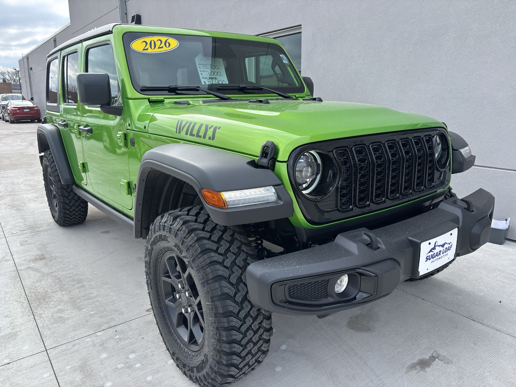 New 2026 Jeep Wrangler 4-DOOR WILLYS Sport Utility