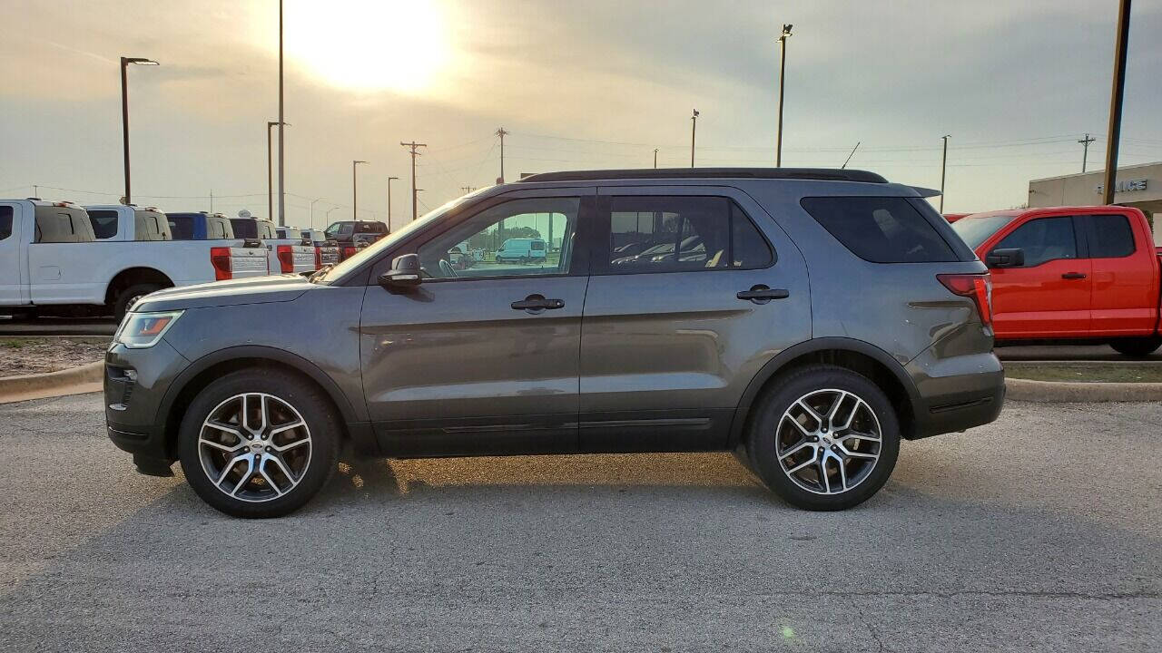Used 2018 Ford Explorer Sport with VIN 1FM5K8GT9JGA67490 for sale in Schulenburg, TX