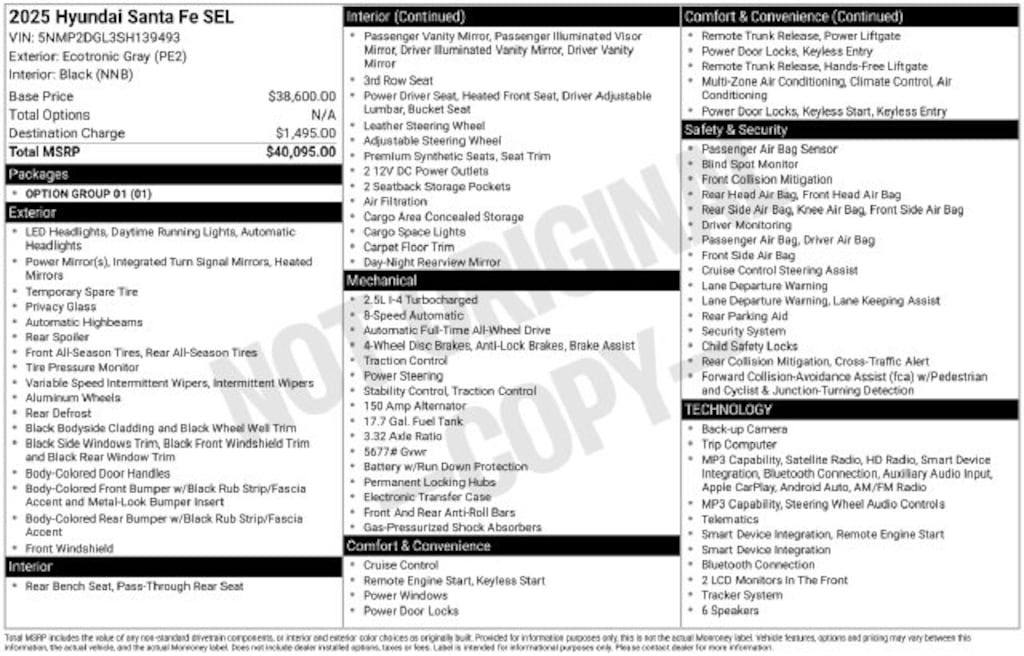 Certified 2025 Hyundai Santa Fe SEL SUV
