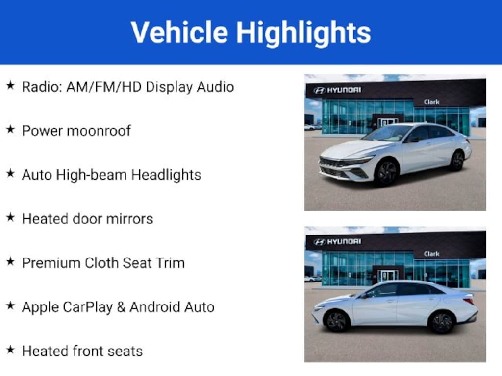 New 2026 Hyundai Elantra SEL Sport Sedan