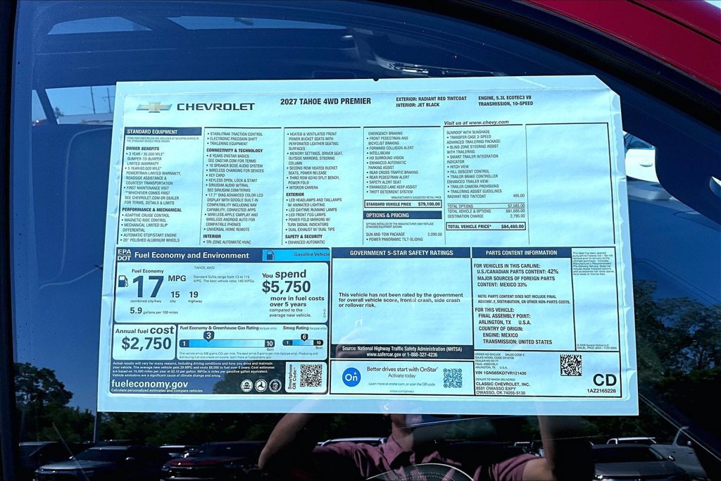 2027 Chevrolet Tahoe Premier - Photo 14